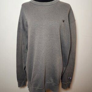 Vintage 90s Champion Faded Distressed Boyfriend Crewneck Sweatshirt Gray Size XL